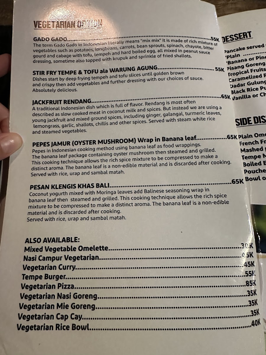 Warung Agung Amed Menu - Image 2