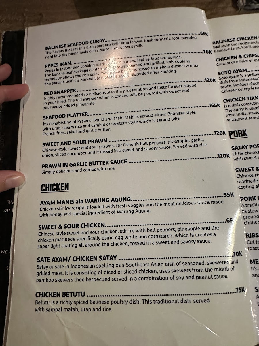 Warung Agung Amed Menu - Image 4